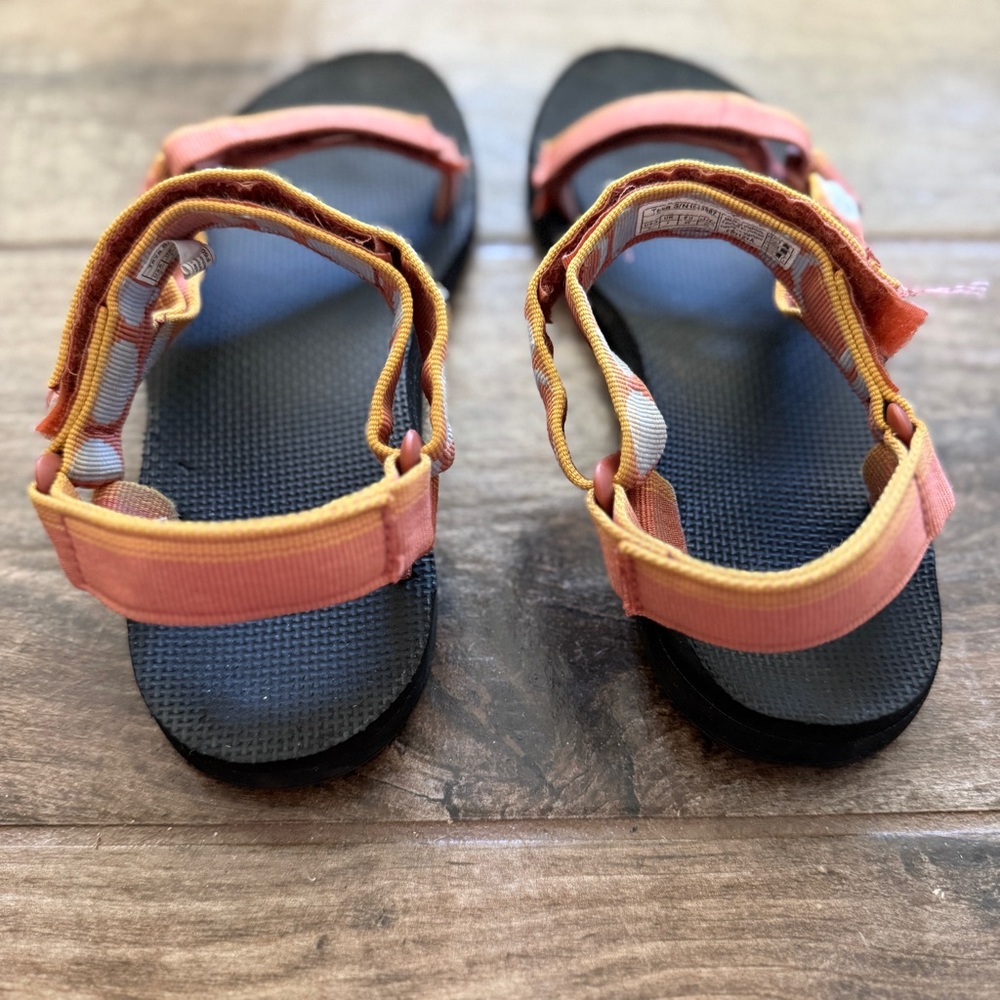 Teva Women’s Original Haze Aragon Universal Sandals, Orange Blue, 9 - Picture 7 of 10